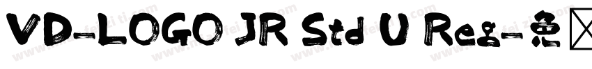 VD-LOGO JR Std U Reg字体转换